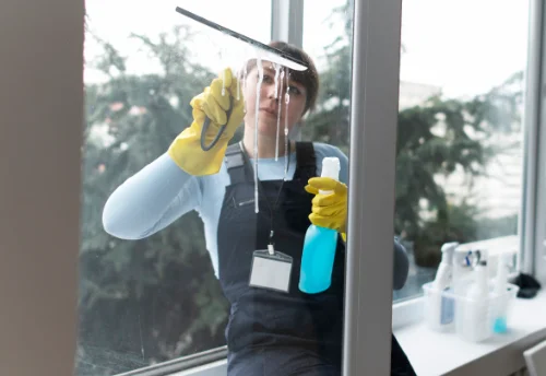 Nettoyage de vitres intérieures et extérieures à la Cabanasse